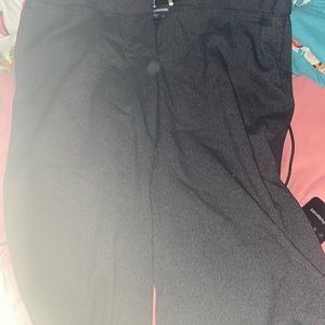 Black with white pitted pants